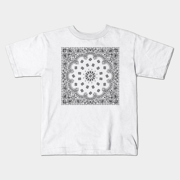 Bandana White Kids T-Shirt by Malchev